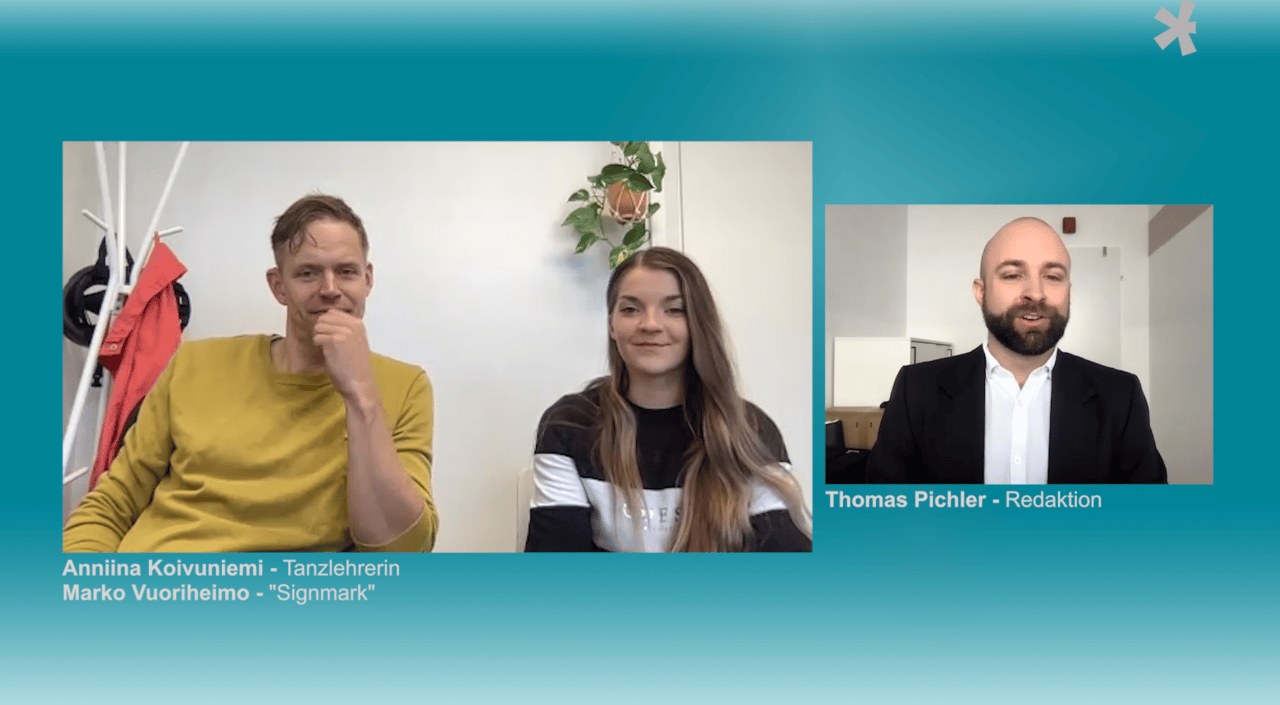 Interview Signmark Bild