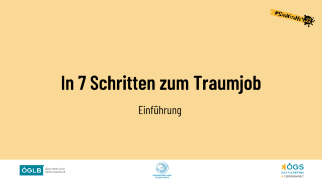 AW 2022 Traumjob Einführung