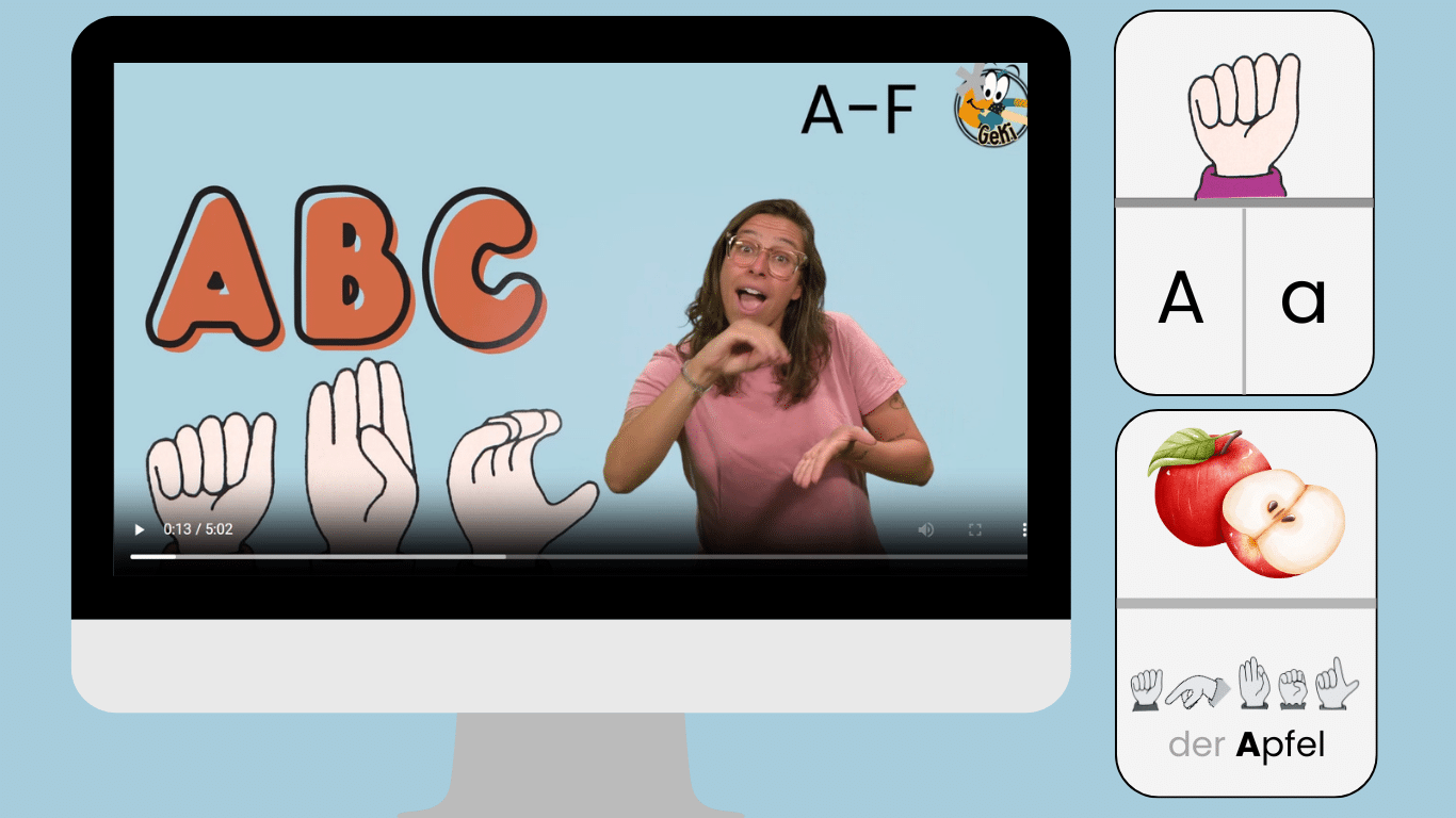  Lerne das ABC! (A-F) - Gebärdenwelt.TV 